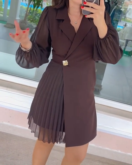 Robe Manche Ballon Mousseline Patchwork Costume