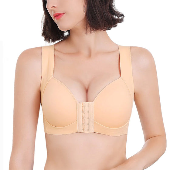 Soutien-Gorge Push-Up Sans Armatures Avec Fermeture Frontale Sans Coutures
