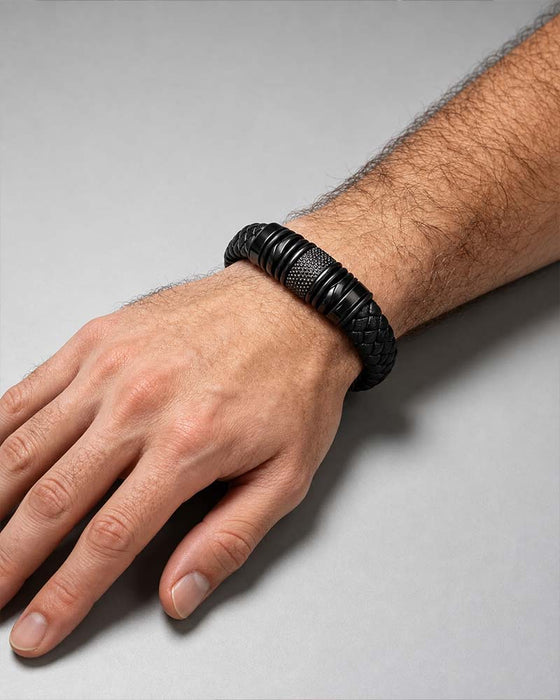 Bracelet En Cuir Premium Pour Hommes