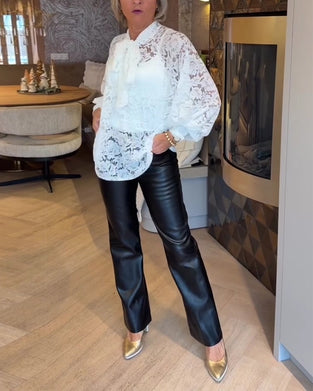 Blouse Design Ruban Dentelle