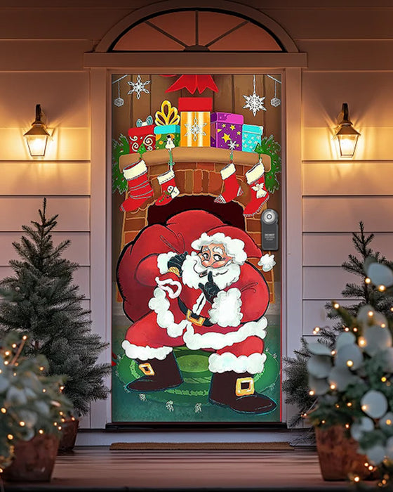 🌟2025 Décoration de Porte d'Entrée Pour Noël Et Halloween