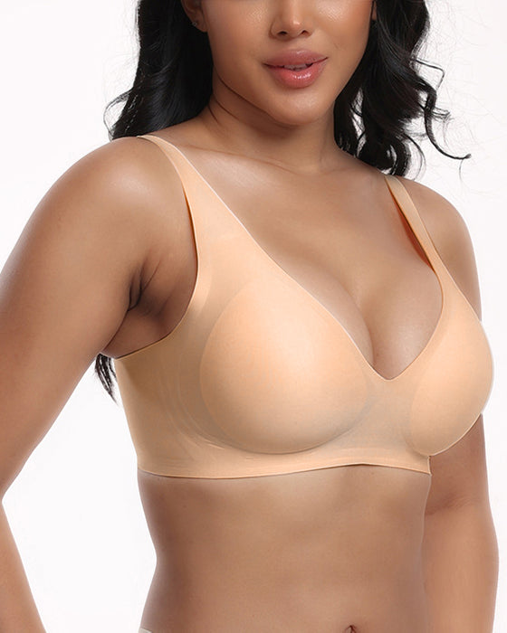 Soutien-Gorge Femme Confortable Sans Coutures Bonnets Complets Doux et Crémeux