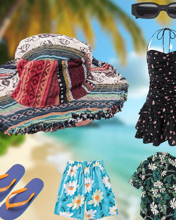 Chapeau Patchwork Coloré Seau