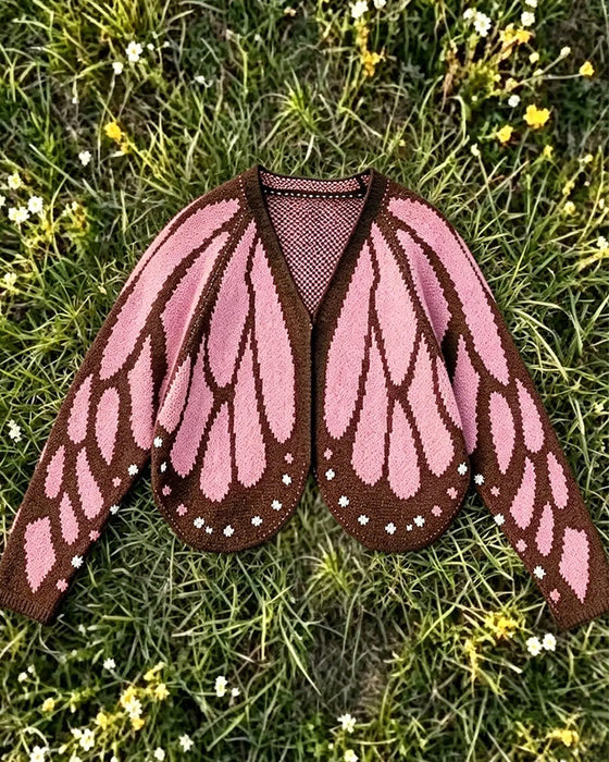 Cardigan Papillon Mode Décontracté