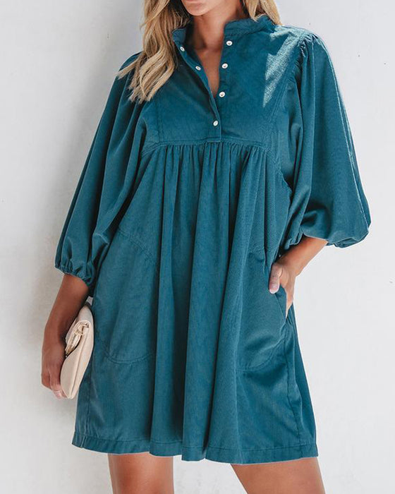 Robe Plain Corduroy Mini