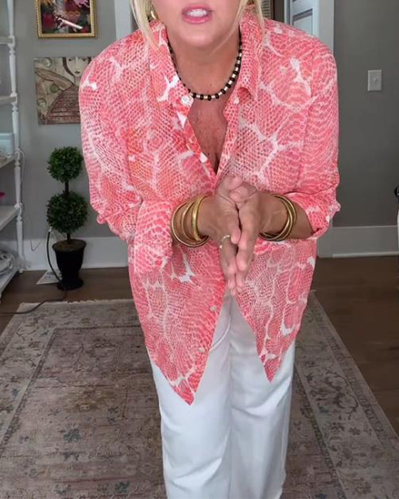 Blouse Avec Boutonnée Et Texturée Caractéristiques