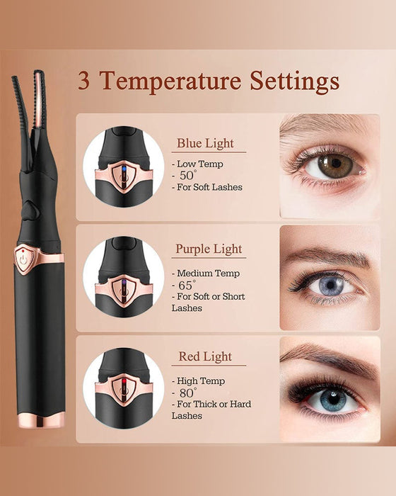 🔥Recourbe-Cils Électrique Pour Un Glam Instantané✨ Clignez & Brillez! 👁️