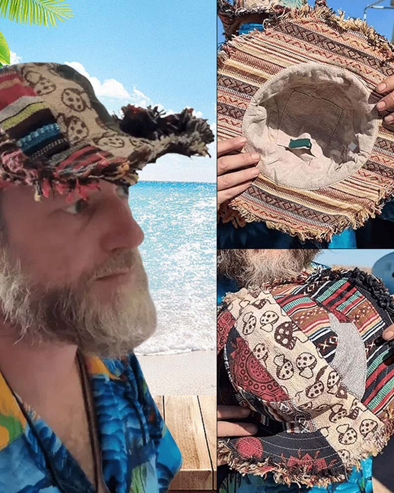 Chapeau Patchwork Coloré Seau