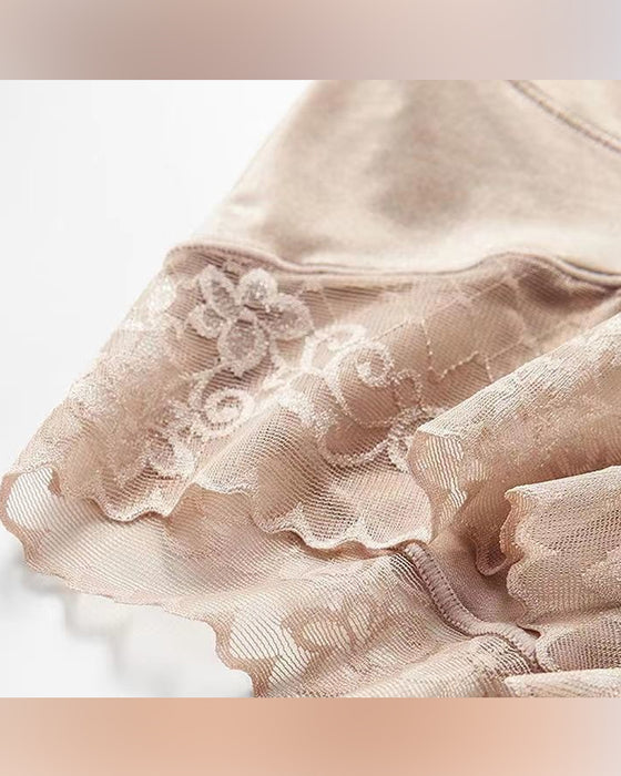 Sous-Vêtements Soyeux Haute Taille Galbant