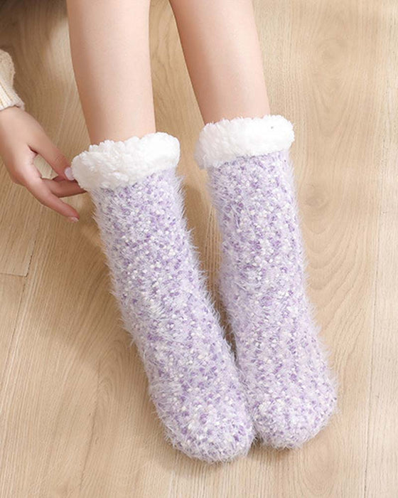 Chaussettes D’Intérieur Confortables Avec Semelles Antidérapantes