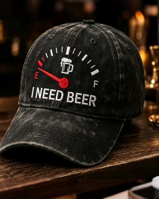 Casquette De Baseball Brodée Bière Tableau De Bord