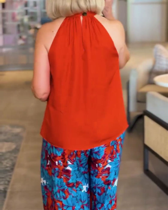 Débardeur Ruban Sans Manches Soutien Nuque