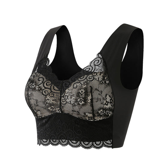 Soutien-Gorge Push Up Sans Couture Sans Armatures En Dentelle