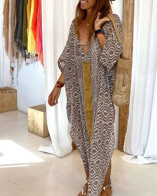 Robe Large Et Vintage Dans Le Style Vacances