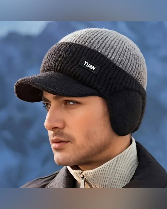 Bonnet Thermique Coupe-Vent D'hiver Avec Visière