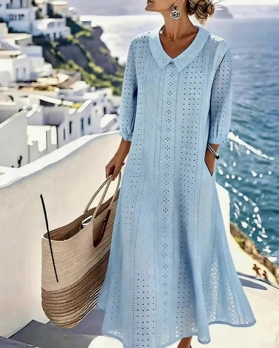 Robe Baby Doll Encolure Évidée
