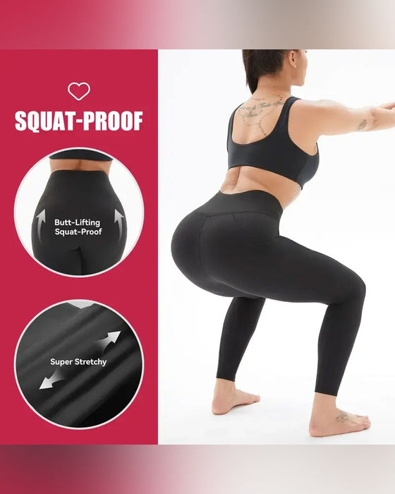 Femme Taille Haute Doublé Polaire Leggings Avec Poches
