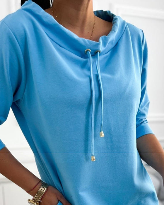 Robe Ample à Capuche avec Poches