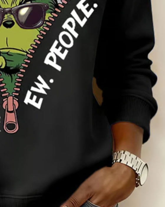 Sweat Noël Imprimé Casual