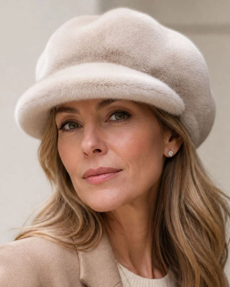 Bonnet Nuage En Fausse Fourrure