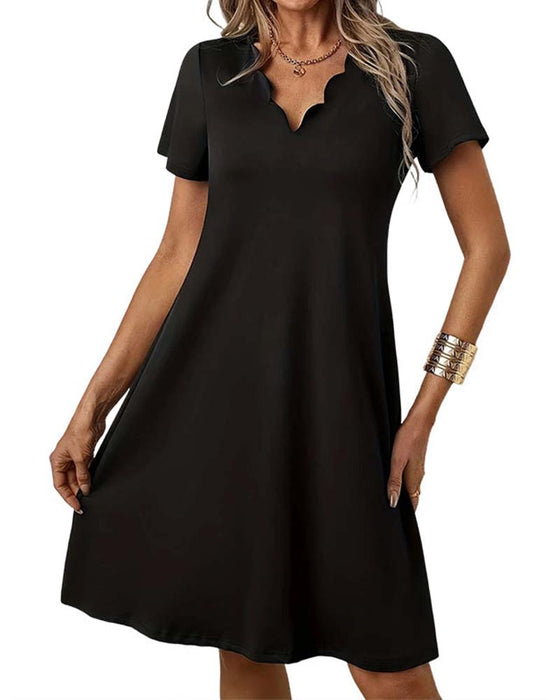 Robe Manche Courte Unie