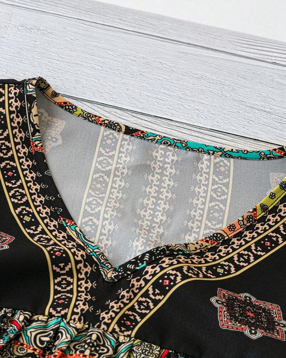 T-shirt Plissé avec Impression Vintage