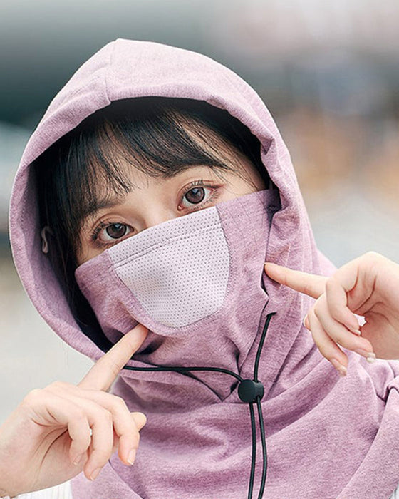 Masque à capuche avec cache-cou pour le cyclisme