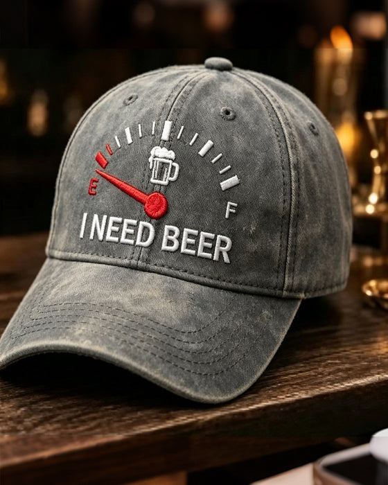 Casquette De Baseball Brodée Bière Tableau De Bord