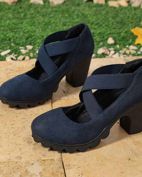 Chaussures Vintage Croix Lacets