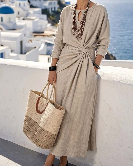 Robe Évidé Côté Twist Nœud
