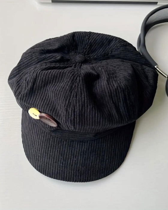 Unisexe Vintage Béret Octogonal