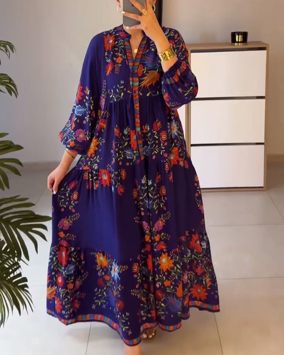 Robe Élégante Imprimé Fleuri