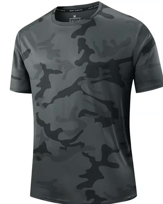 T-Shirt Camo Manche Courte Homme