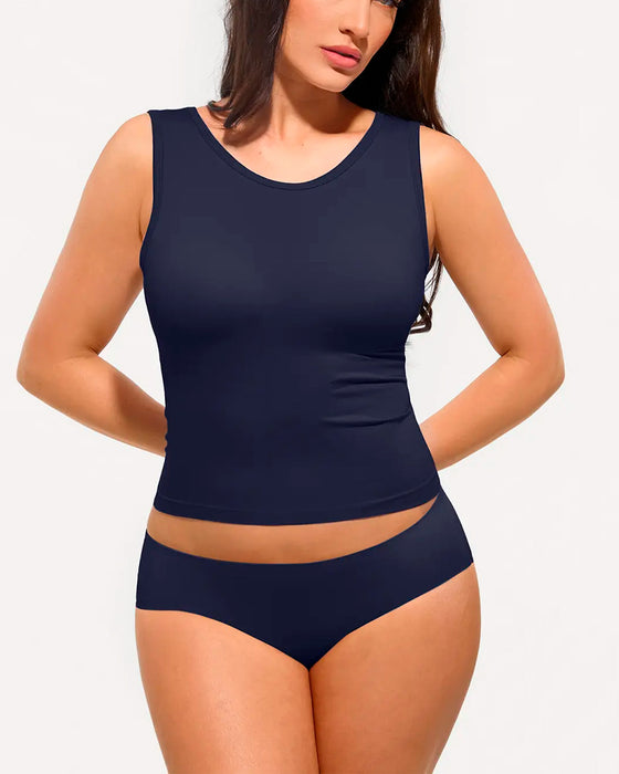 Débardeur Rayé Soutien-Gorge Intégré