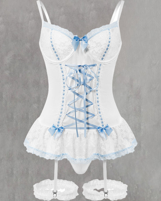 Lingerie Sexy En Dentelle Avec Nœud