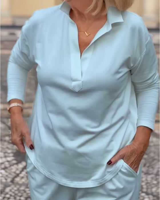 Haut De Sport À Manches Longues Avec Col