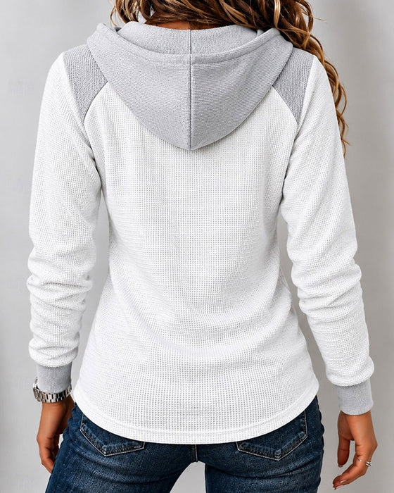 Hoodie Capuche Lacet Spliced