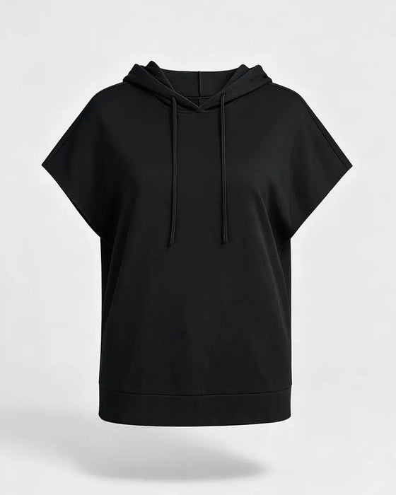 Hoodie Unie Décontracté Manche Courte