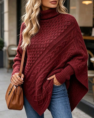 Pull Irrégulier Uni Pullover