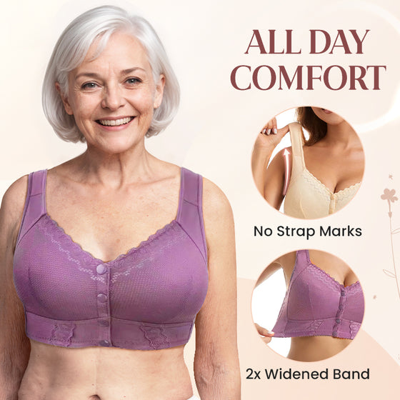 Fermeture avant Soutien-gorge respirant pour Seniors