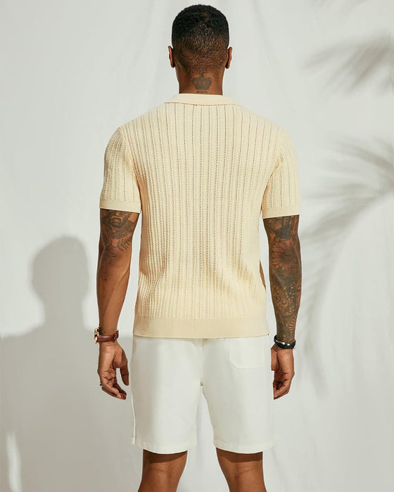 Chemise Homme Uni Creuse Respirante