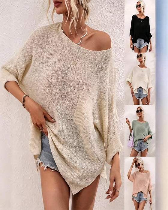 Pullover Uni Avec Poche
