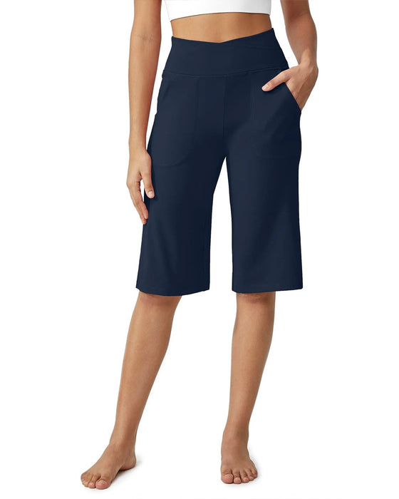 Shorts Décontractés Taille Mi-haute Mi-longueur