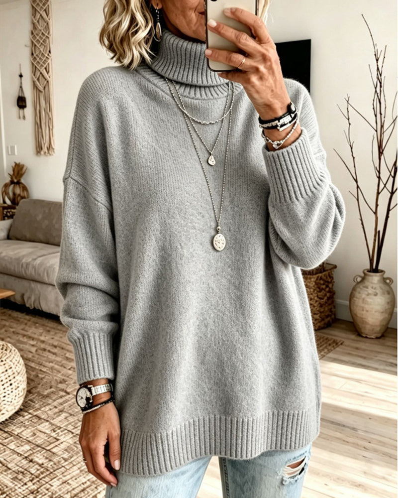 Pull-Over Col Haut Ample