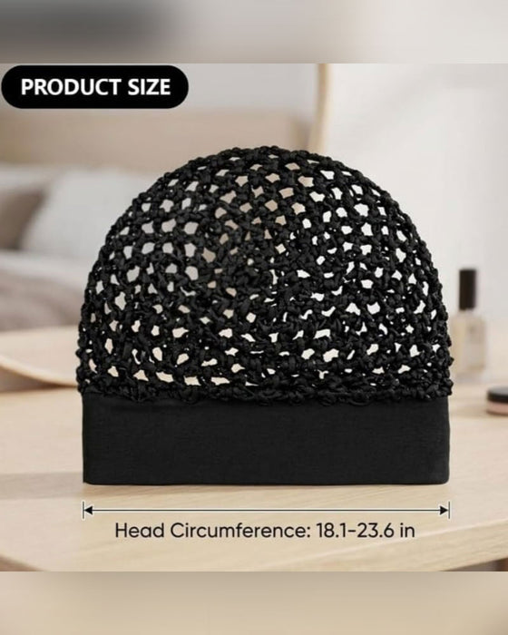 Bonnet Élastique À Large Bord Pour Sommeil