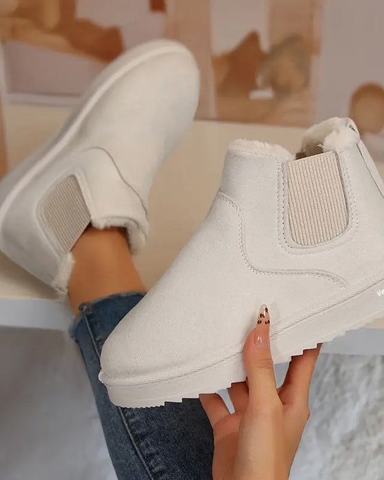 Bottes Femme Épaisse Semelle Hiver Neige