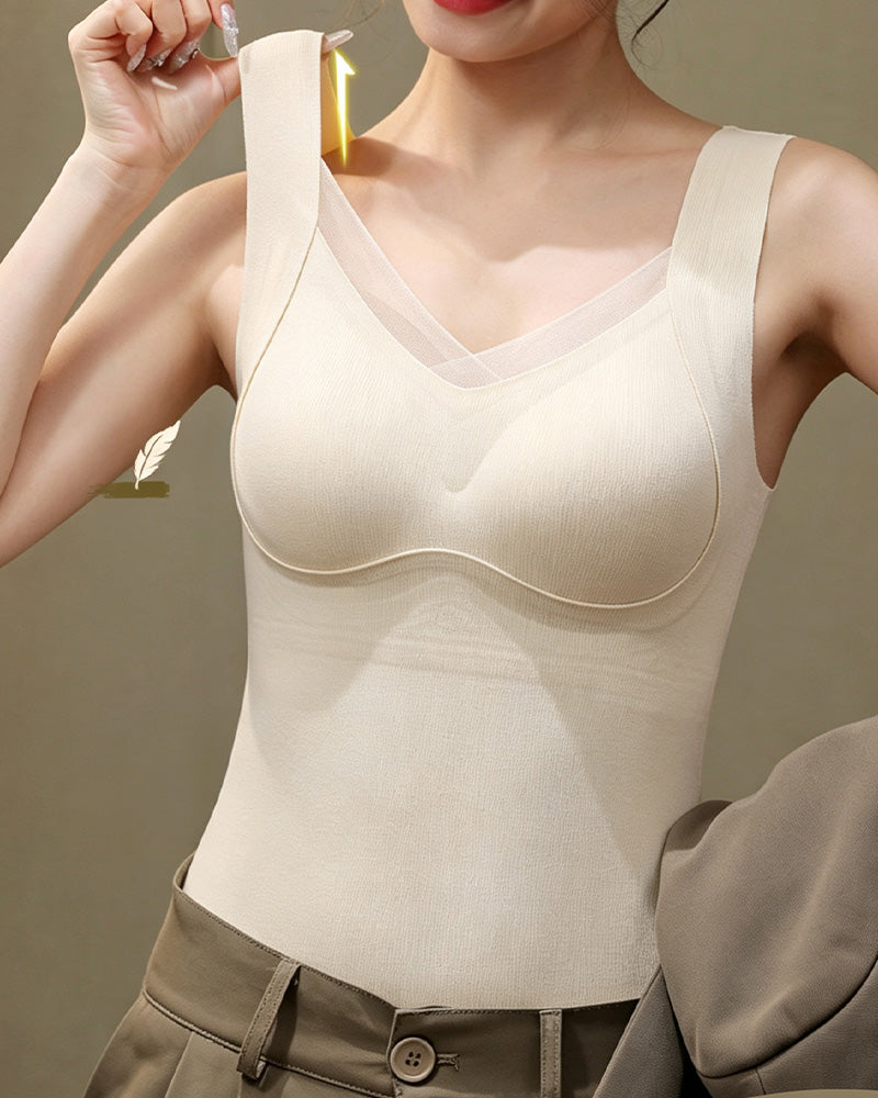 Débardeur Dentelle Une Pièce Soutien-Gorge Intégré