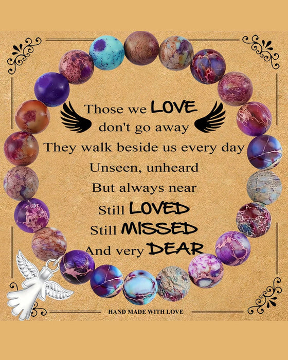 Bracelet de guérison en cristal ailes d'ange