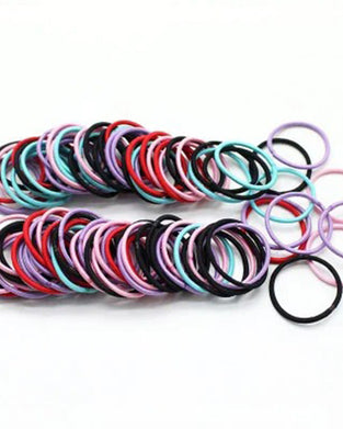 Élastiques À Cheveux 100 Pièces Ensemble Coloré Filles Élastique