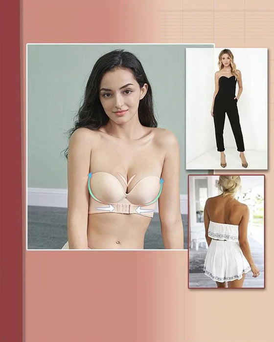 Soutien-gorge sans bretelles avec boucle sur le devant